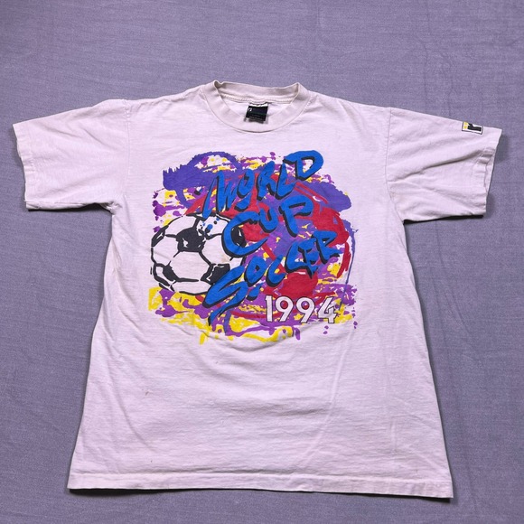 Vintage Roche Performance Apparel World‎ Cup Soccer 1994 T Shirt Mens X-Large